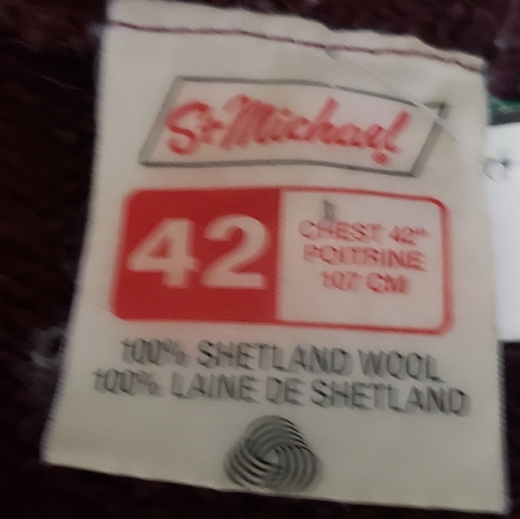 Vintage St. Michael Argyle Shetland Sweater - Picture 3 of 8